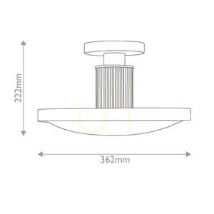 Lampă de tavan semi-încastrată Kieran cu LED - Negru, alamă Elstead 7 Lampă de tavan semi-încastrată Kieran cu LED - Negru, alamă Elstead small 7