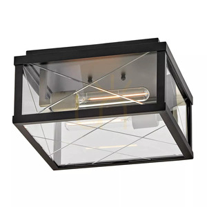 Plafonieră de exterior Monte – 2 surse de lumină – Negru Elstead small 1
