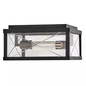 Plafonieră de exterior Monte – 2 surse de lumină – Negru Elstead small 2