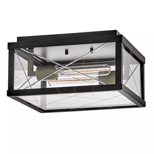 Plafonieră de exterior Monte – 2 surse de lumină – Negru Elstead small 0