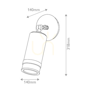 Spot de perete Pratt – 1 sursă de lumină – Heritage Brass Elstead small 8