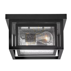 Plafonieră de exterior Republic, mică – 2 surse de lumină – negru Elstead small 2