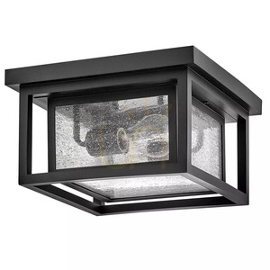 Plafonieră de exterior Republic, mică – 2 surse de lumină – negru Elstead small 7
