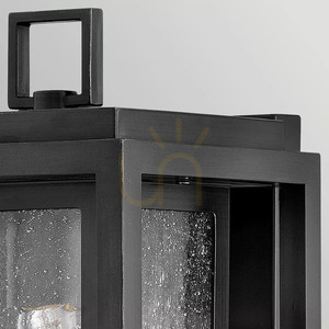 Felinar de perete exterior Republic, mediu – 1 sursă de lumină – negru Elstead small 1
