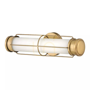 Aplică de perete LED Saylor mică - Alamă Heritage Brass Elstead small 1