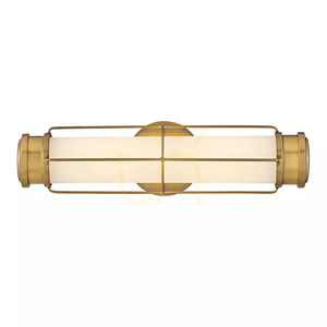 Aplică de perete LED Saylor mică - Alamă Heritage Brass Elstead small 2