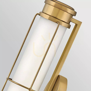 Aplică de perete LED Saylor mică - Alamă Heritage Brass Elstead small 3