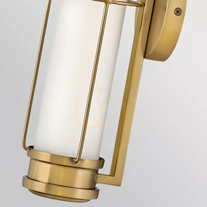 Aplică de perete LED Saylor mică - Alamă Heritage Brass Elstead small 5