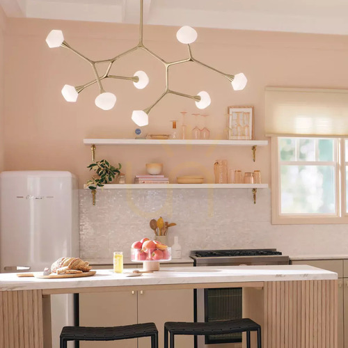 Verifica Lustră pentru insulă Cassius – 8 surse de lumină – Champagne Bronze, Elstead