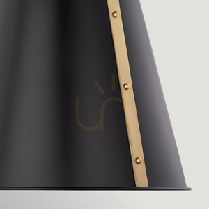 Lampă suspendată medie Etcher – 1 sursă de lumină – negru, bronz șampanie Elstead small 1