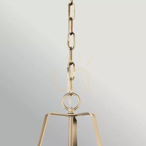 Lampă suspendată medie Etcher – 1 sursă de lumină – negru, bronz șampanie Elstead small 2