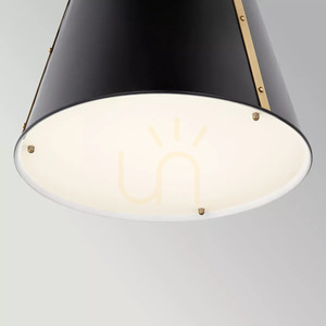 Lampă suspendată medie Etcher – 1 sursă de lumină – negru, bronz șampanie Elstead small 4