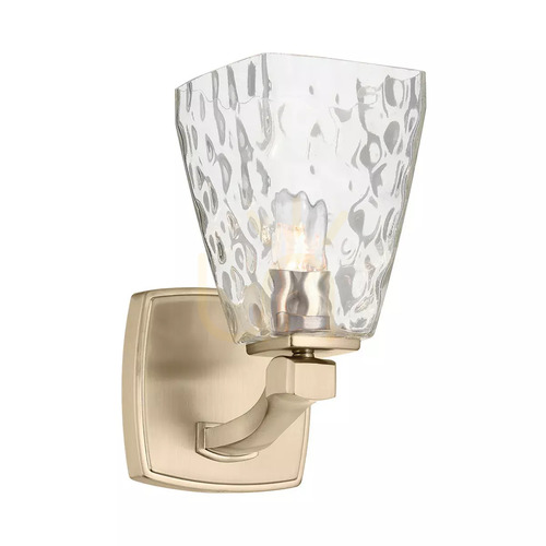 Verifica Aplică de perete Marant – 1 sursă de lumină – Bronz șampanie – Abajur transparent Elstead