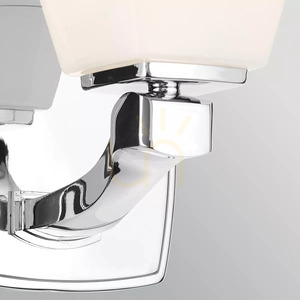 Aplică Marant – 1 sursă de lumină – crom lustruit – abajur opal Elstead small 1