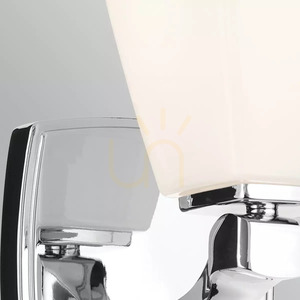 Aplică Marant – 1 sursă de lumină – crom lustruit – abajur opal Elstead small 2