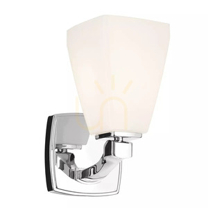Aplică Marant – 1 sursă de lumină – crom lustruit – abajur opal Elstead small 0