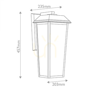 Aplică de perete Mathus, dimensiune medie – 1 sursă de lumină – Negru Elstead small 8