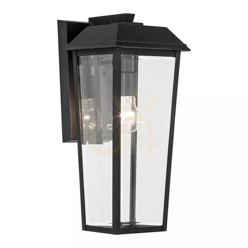 Verifica Aplică de perete Mathus, dimensiune medie – 1 sursă de lumină – Negru Elstead