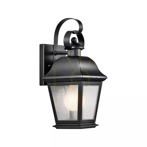 Verifica Aplică mică de perete Mount Vernon – 1 sursă de lumină – Negru Elstead