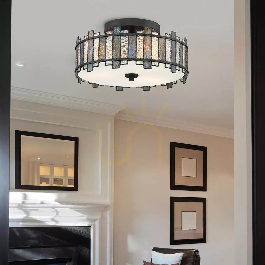 previzualizare Lampă de tavan semi-încastrată Sentry – 2 surse de lumină – Negru Elstead Lampă de tavan semi-încastrată Sentry – 2 surse de lumină – Negru Elstead