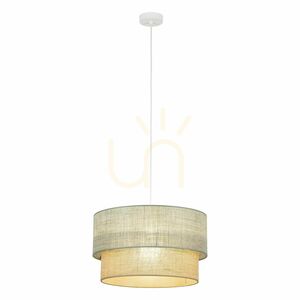 Lampă suspendată TK-Lighting DUO 10900 cu iută, verde-maro, 45 cm, 1×E27 small 7