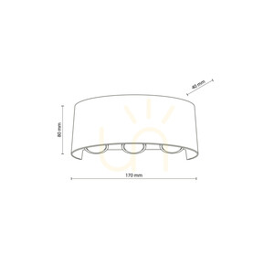 Aplică de perete cu LED-uri Arrow Beige IP54 small 6