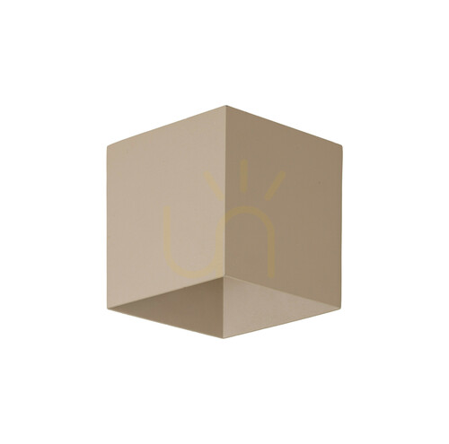 Verifica Aplică de perete LED Cube Beige IP54