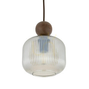 Pendul TK-Lighting BALLO ORZECH 11837, sticlă coniac, 1×E14 small 5