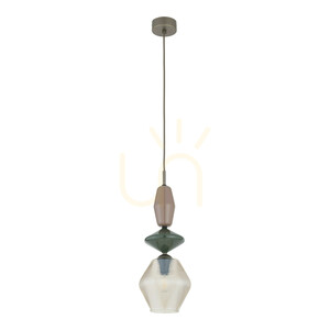 Lampă suspendată ZEN New Brown Fuso Cognac 1xE14 small 0