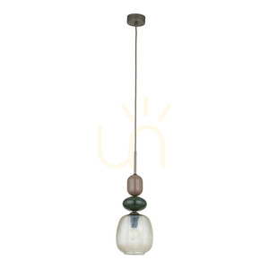 Lampa suspendată Zen New Brown Botti Cognac 1 Xe14 small 0