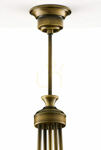 Candelabru Jupiter CARMEN 2131 – alamă antichizată, 5 × E27 small 4