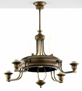 Candelabru Jupiter CARMEN 2131 – alamă antichizată, 5 × E27 small 8