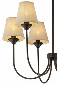 Candelabru Jupiter TILIA 2165 – maro închis, 6 × E14 small 5