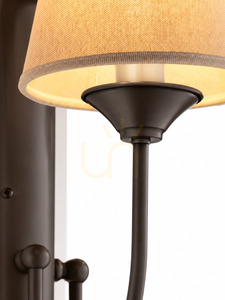Aplică Jupiter TILIA 2166 – maro închis, 2 × E14 small 3