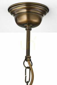 Lustră Jupiter ARES 2173 culoarea alamei, 5 abajururi albe E27 small 7