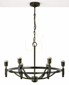 Lustră Jupiter PIAST 2185 culoarea alamei, 6 abajururi bej plisate E27 small 9