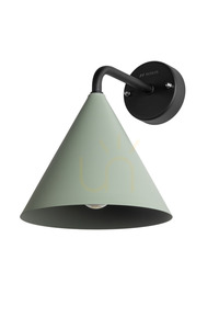 Aplică de exterior NORLYS Sigrid 235CG E27, gri ciment, cu bec LED și senzor small 0