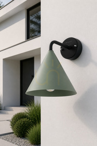 Aplică de exterior NORLYS Sigrid 235GB E27, gri bej, cu bec LED și senzor small 5