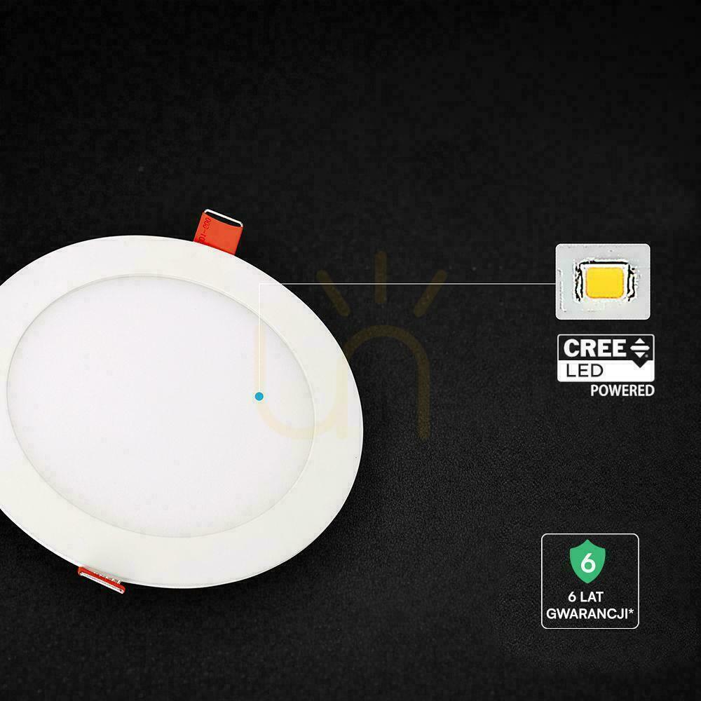 Vedere V-TAC PRO SLIM 18W LED cu cip CREE, spot încastrat, rotund, 225x12 mm, CCT VT-1807CCT, 1650 lm, garanție de 6 ani V-TAC PRO SLIM 18W LED cu cip CREE, spot încastrat, rotund, 225x12 mm, CCT VT-1807CCT, 1650 lm, garanție de 6 ani