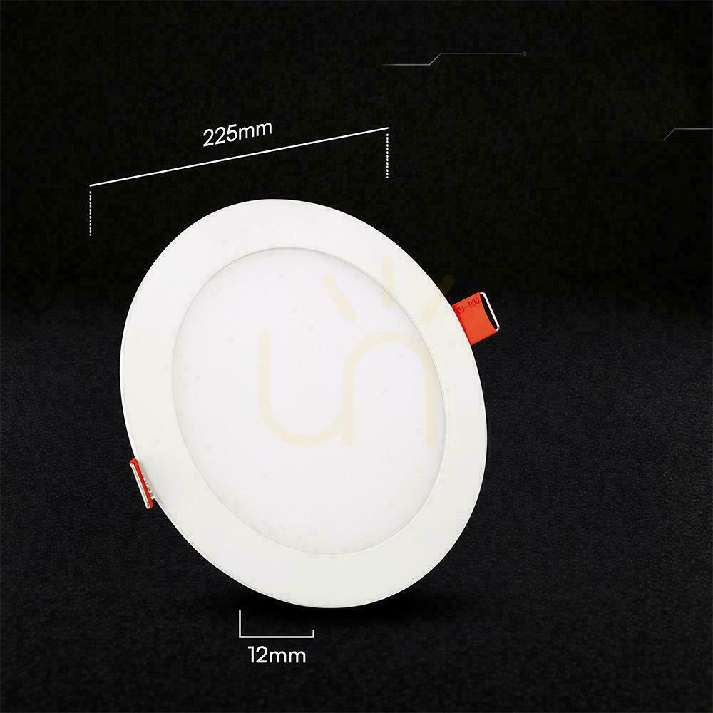 Afişa V-TAC PRO SLIM 18W LED cu cip CREE, spot încastrat, rotund, 225x12 mm, CCT VT-1807CCT, 1650 lm, garanție de 6 ani V-TAC PRO SLIM 18W LED cu cip CREE, spot încastrat, rotund, 225x12 mm, CCT VT-1807CCT, 1650 lm, garanție de 6 ani