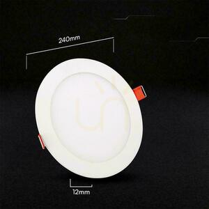 Panou LED încastrat rotund V-TAC PRO VT-2207CCT 22W 1900lm CCT 3000K/4000K/6500K Ø24 cm, alb small 3