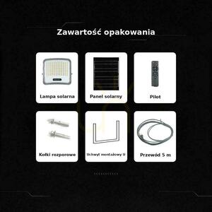 Proiector solar cu LED V-TAC de 25 W, cu telecomandă și temporizator automat, IP65, negru, CCT VT-305W 3000K-4500K-6500K, 2000 lm small 9