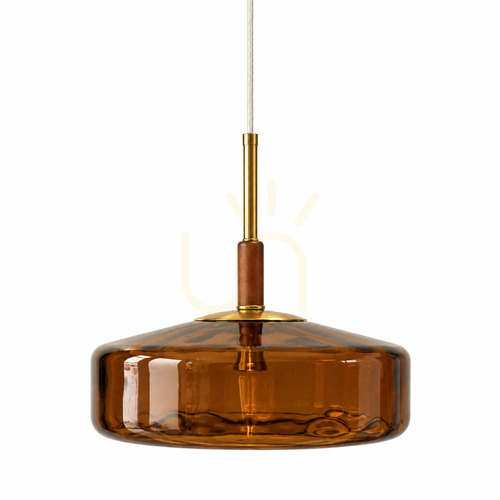 Verifica Lampă suspendată BAZAR BIZAR Cognac S sticlă metal maro 30 cm