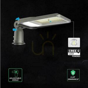 Lampă stradală cu LED V-TAC cu cip CREE, cu funcție de reglare a intensității luminoase, 100 W, VT-105ST, 6500 K, 12.000 lm, garanție de 6 ani small 5