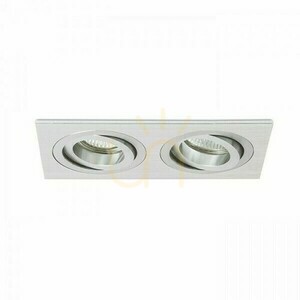 Spot încastrat PASADENA GU10 SQ II 2xGU10 aluminiu periat 230 V small 1