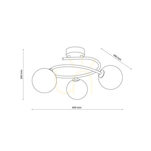 Lampa de tavan Ilsa Sabia 3 Xg9 small 7
