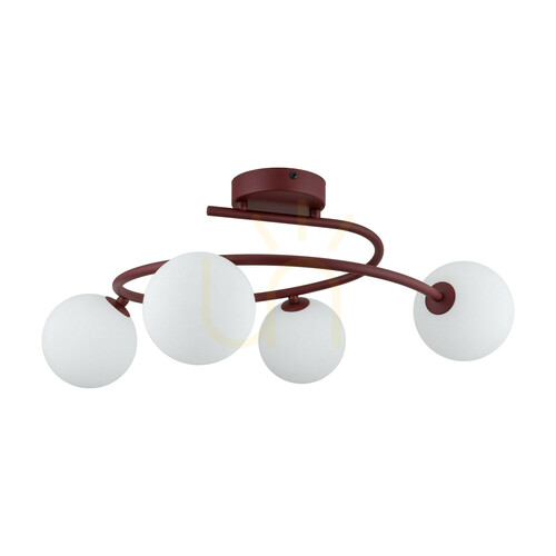 Verifica Lampa de tavan Ilsa Burgund 4 Xg9