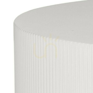 Măsuță de cafea RYU, 90 cm, gri-bej, cu caneluri, de la Nova Nook small 3