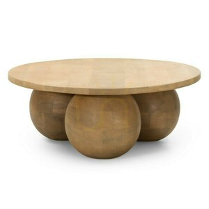 Măsuță de cafea MOXIE de 70 cm, rotundă, din lemn de mango, cu forme rotunjite, de la Nova Nook small 0