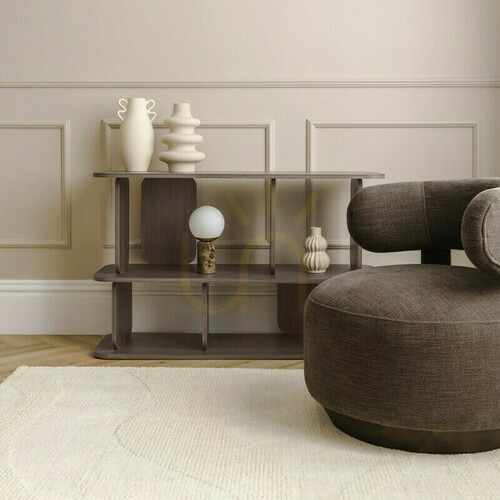Verifica Scaun de relaxare DOUX, forme rotunjite, culoare espresso, nuc Nova Nook